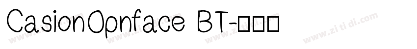 CasionOpnface BT字体转换